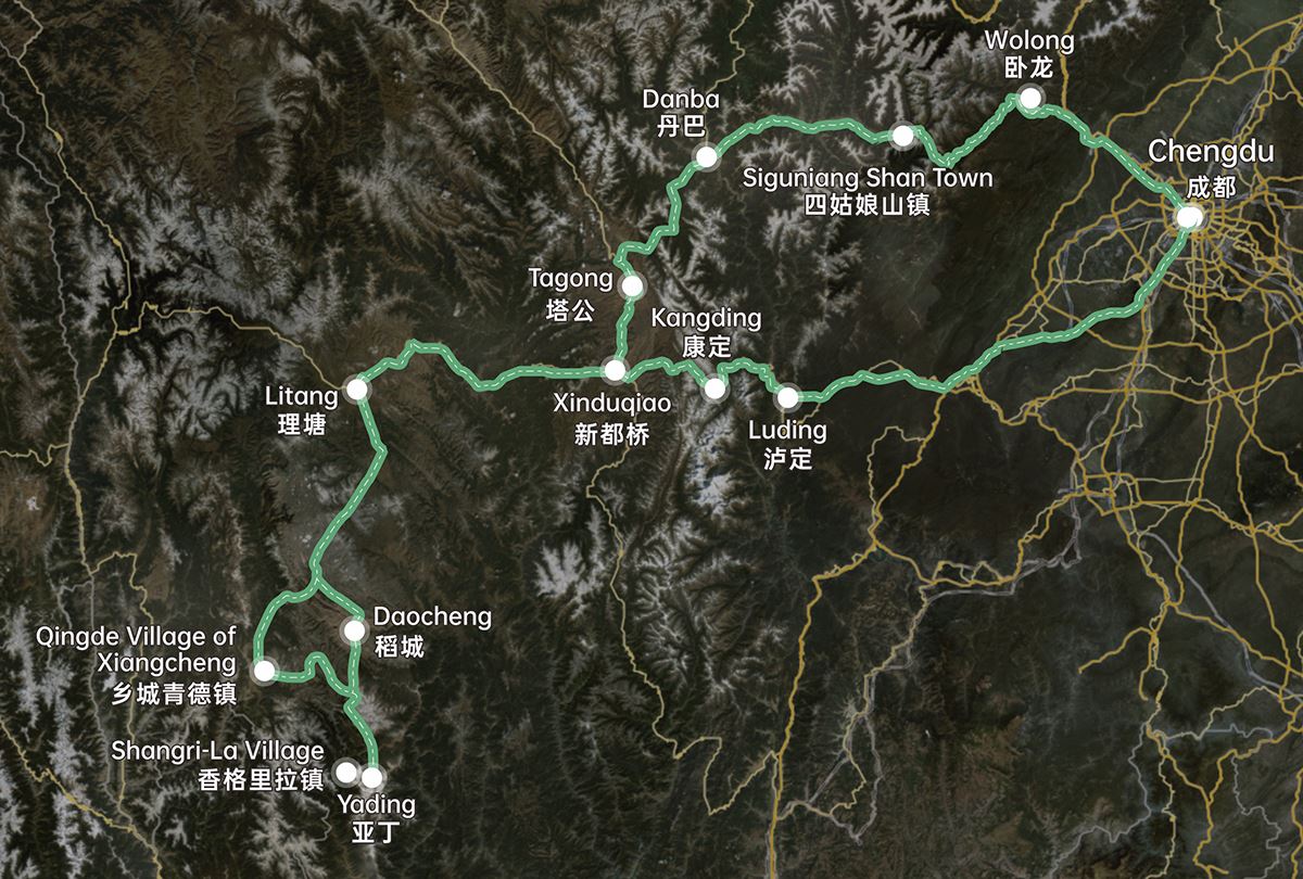 Wunderschöne West-Sichuan mit Danba, Tagong und Yading